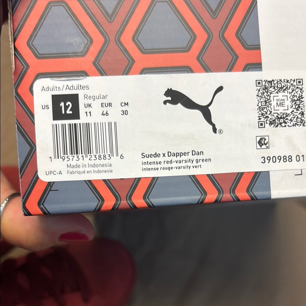 Puma Red and Teal Athletic Shoes - Picture 4 of 4